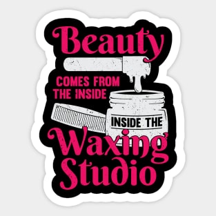 Funny Waxing Studio Esthetician Gift Sticker